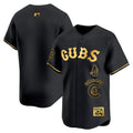Men's Chicago Cubs Special Vapor Premier Limited Jersey - All Stitched - Black Gold, Team