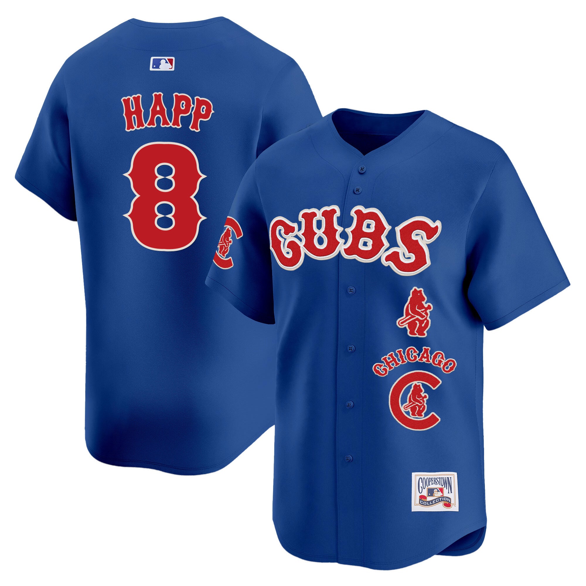 Men's Chicago Cubs Special Vapor Premier Limited Jersey - All Stitched - Royal, Ian Happ