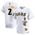 Men's Chicago Cubs Special Vapor Premier Limited Jersey - All Stitched - White Gold, Nico Hoerner