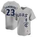 Men's Chicago Cubs Special Vapor Premier Limited Jersey - All Stitched - Gray Road, Ryne Sandberg