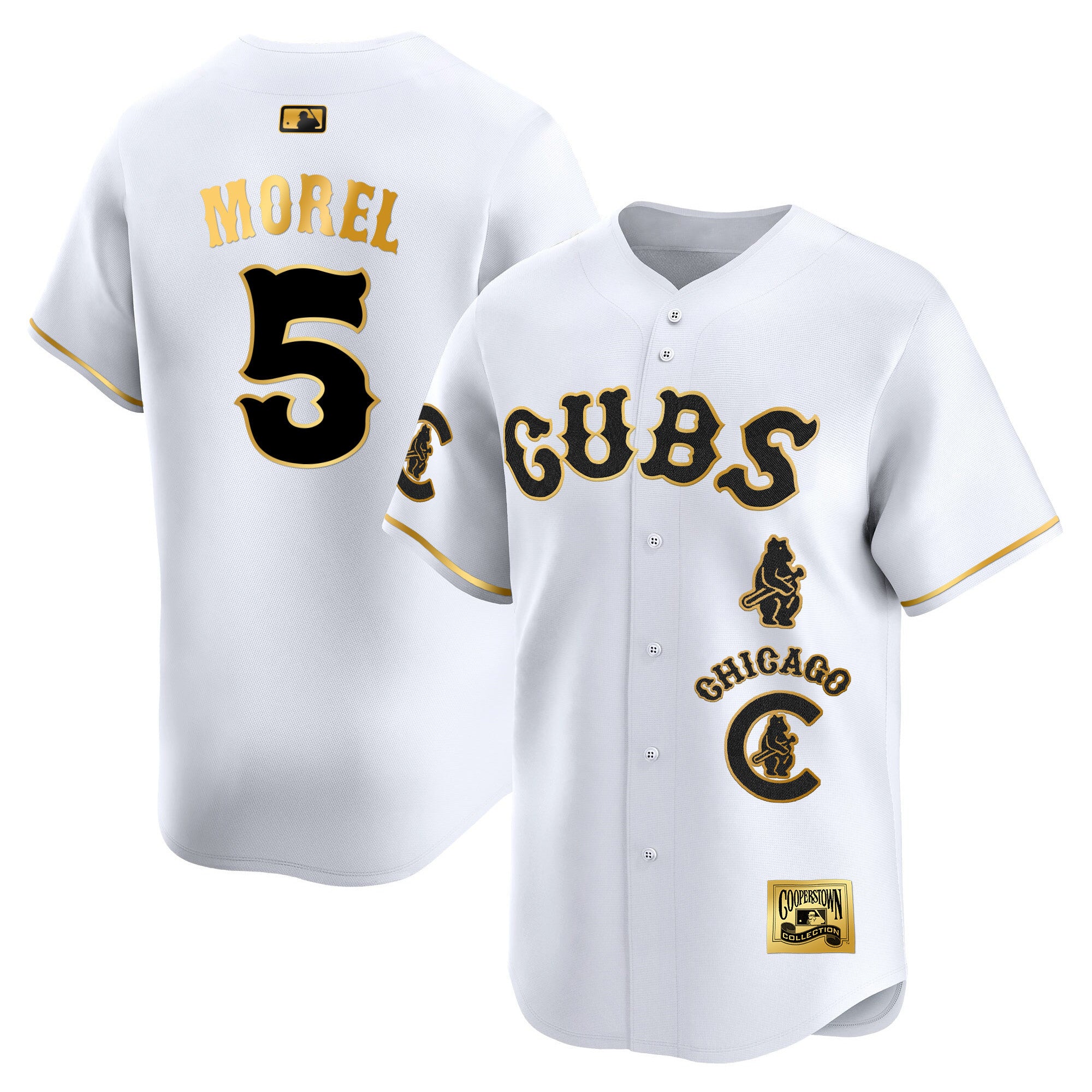 Men's Chicago Cubs Special Vapor Premier Limited Jersey - All Stitched - White Gold, Christopher Morel