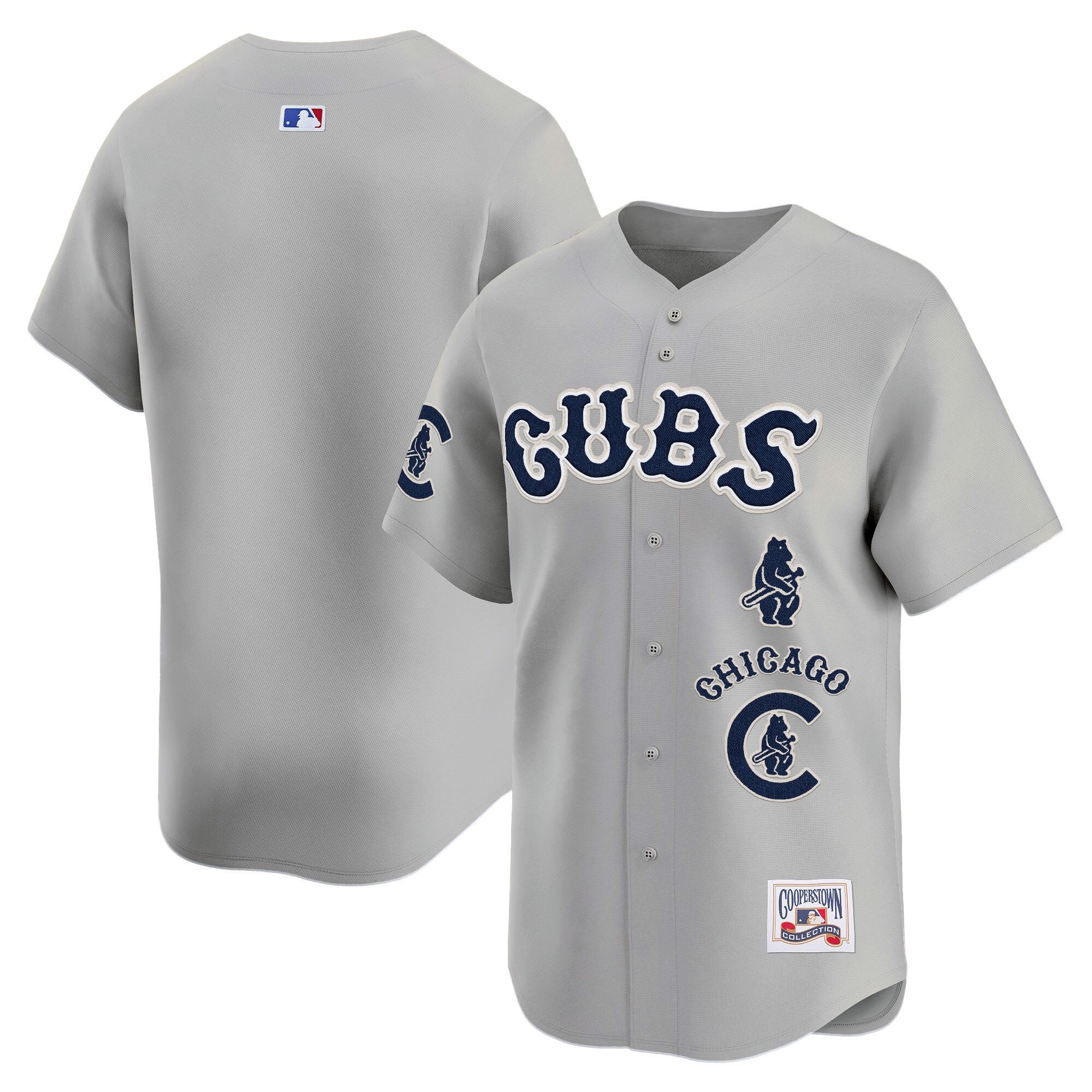 Men's Chicago Cubs Special Vapor Premier Limited Jersey - All Stitched - Gray Road, Team