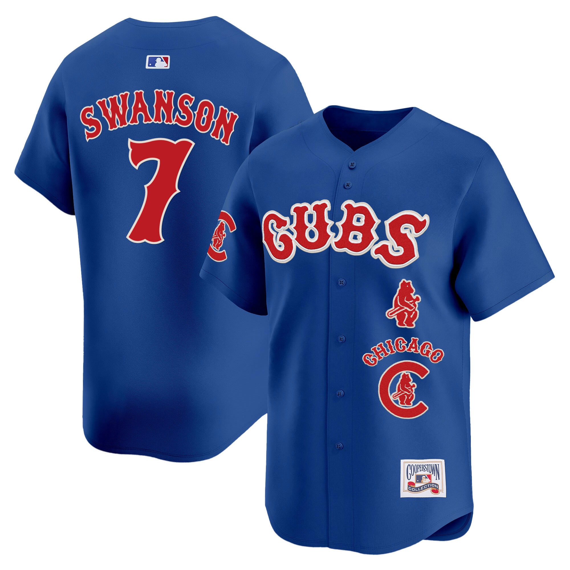 Men's Chicago Cubs Special Vapor Premier Limited Jersey - All Stitched - Royal, Dansby Swanson