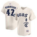 Men's Chicago Cubs Special Vapor Premier Limited Jersey - All Stitched - Cream, Jackie Robinson