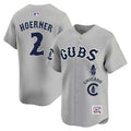 Men's Chicago Cubs Special Vapor Premier Limited Jersey - All Stitched - Gray Road, Nico Hoerner