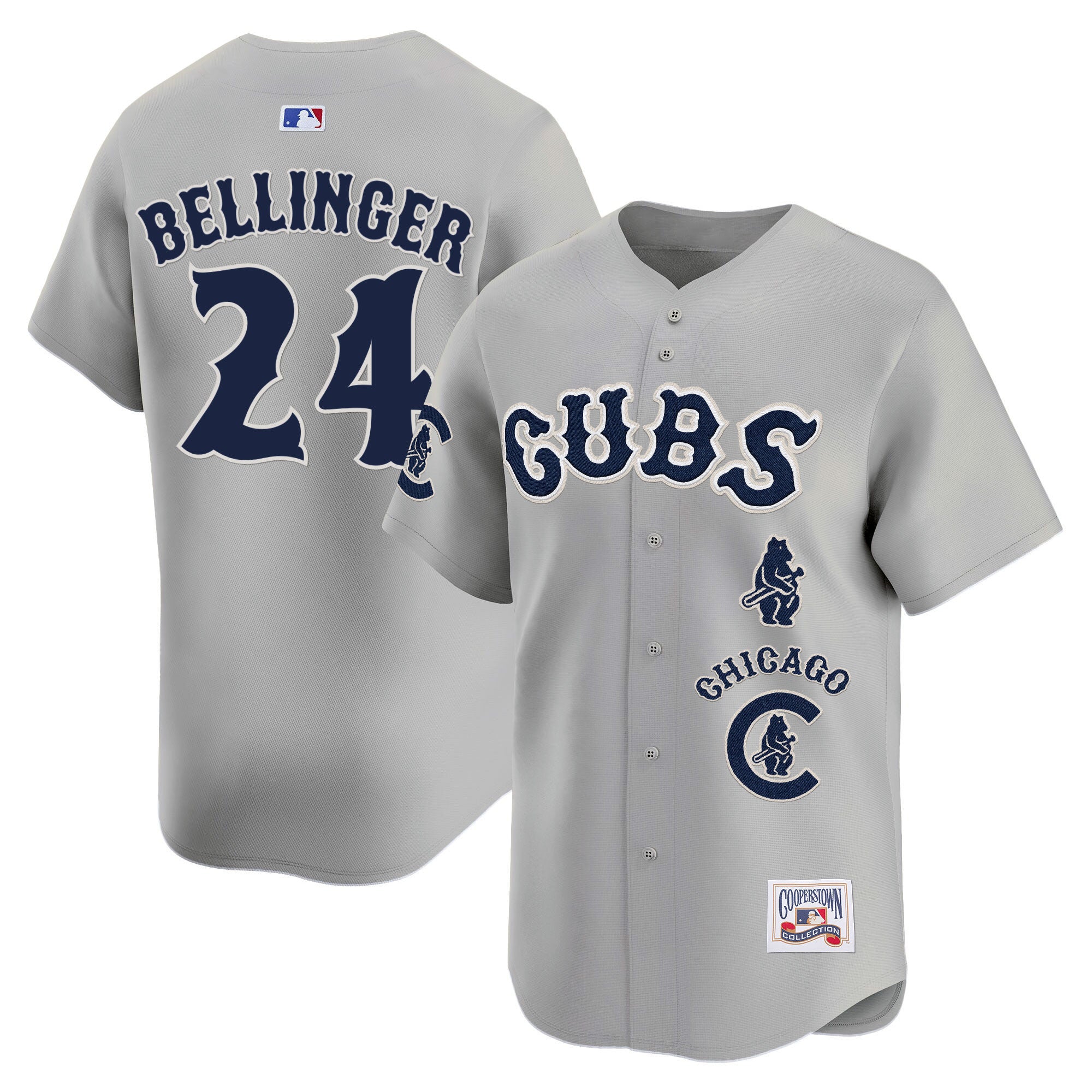 Men's Chicago Cubs Special Vapor Premier Limited Jersey - All Stitched - Gray Road, Cody Bellinger