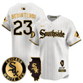 Men's Chicago White Sox 2024 City Connect Vaper Premier Limited Jersey - All Stitched - White Gold, Andrew Benintendi