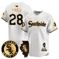 Men's Chicago White Sox 2024 City Connect Vaper Premier Limited Jersey - All Stitched - White Gold, Tommy Pham