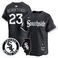 Men's Chicago White Sox 2024 City Connect Vaper Premier Limited Jersey - All Stitched - City Connect, Andrew Benintendi