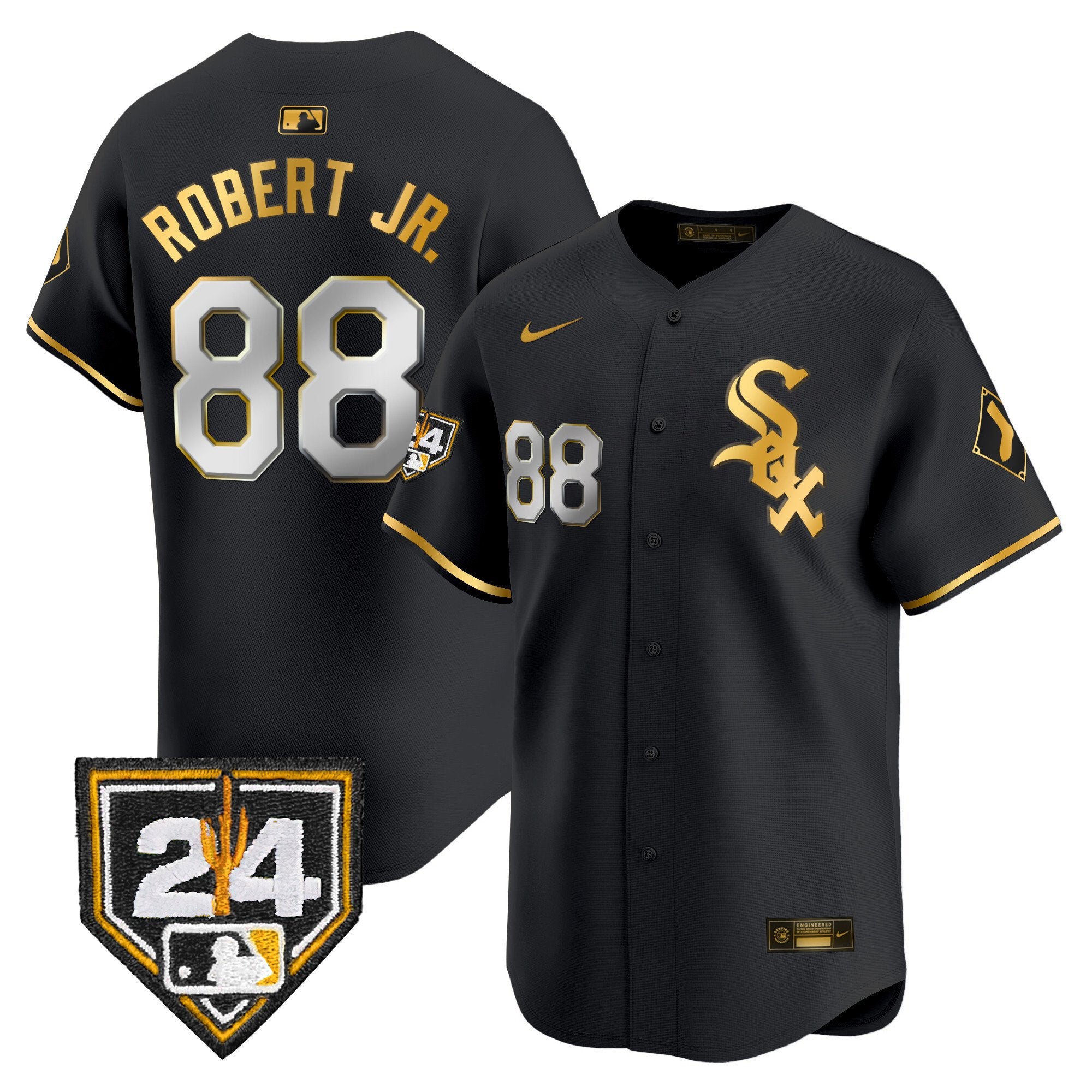 Men's Chicago White Sox 2024 Spring Training Patch Vapor Premier Limited Jersey - All Stitched
