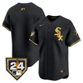 Men's Chicago White Sox 2024 Spring Training Patch Vapor Premier Limited Jersey - All Stitched - Black Gold, Team