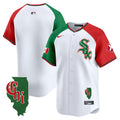 Men's Chicago White Sox Mexico Vapor Premier Limited Jersey - Illinois Patch - All Stitched - Alternate, Team