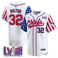 Men's Chiefs 2024 American Style Vapor Premier Limited Jersey - All Stitched - White, Nick Bolton