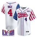 Men's Chiefs 2024 American Style Vapor Premier Limited Jersey - All Stitched - White, Rashee Rice