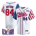 Men's Chiefs 2024 American Style Vapor Premier Limited Jersey - All Stitched - White, Justin Watson