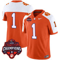 Men's Clemson Tigers Vapor Limited Jersey - All Stitched - Orange Alternate, #1 Team