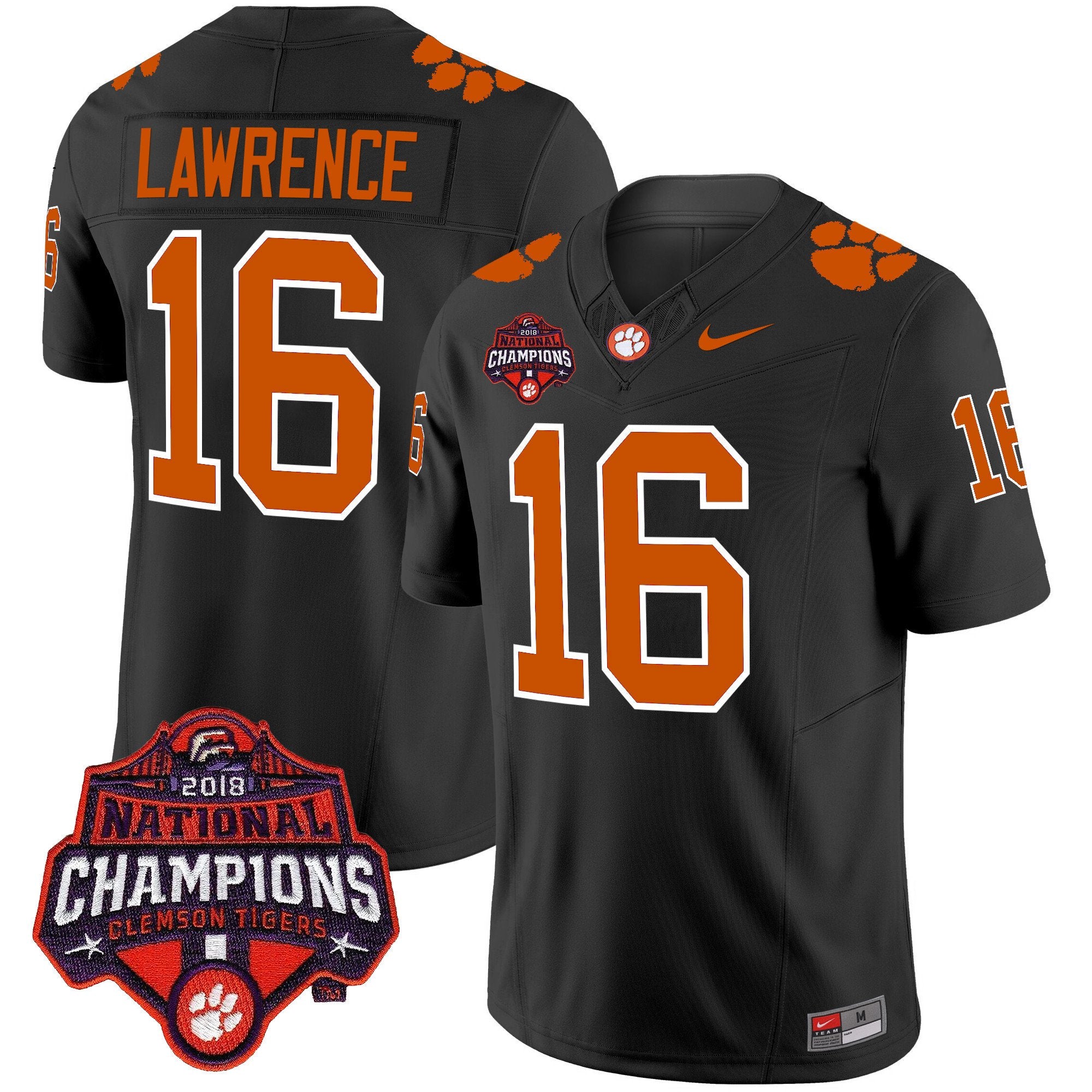 Men's Clemson Tigers Vapor Limited Jersey - All Stitched - Black, Trevor Lawrence