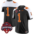 Men's Clemson Tigers Vapor Limited Jersey - All Stitched - Black Alternate, #1 Team