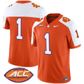 Men's Clemson Tigers Vapor Limited Jersey V2 - All Stitched - Orange Alternate, #1 Team