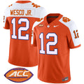 Men's Clemson Tigers Vapor Limited Jersey V2 - All Stitched - Orange Alternate, Bryant Wesco Jr.