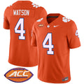Men's Clemson Tigers Vapor Limited Jersey V2 - All Stitched - Orange, Deshaun Watson