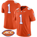 Men's Clemson Tigers Vapor Limited Jersey V2 - All Stitched - Orange, #1 Team