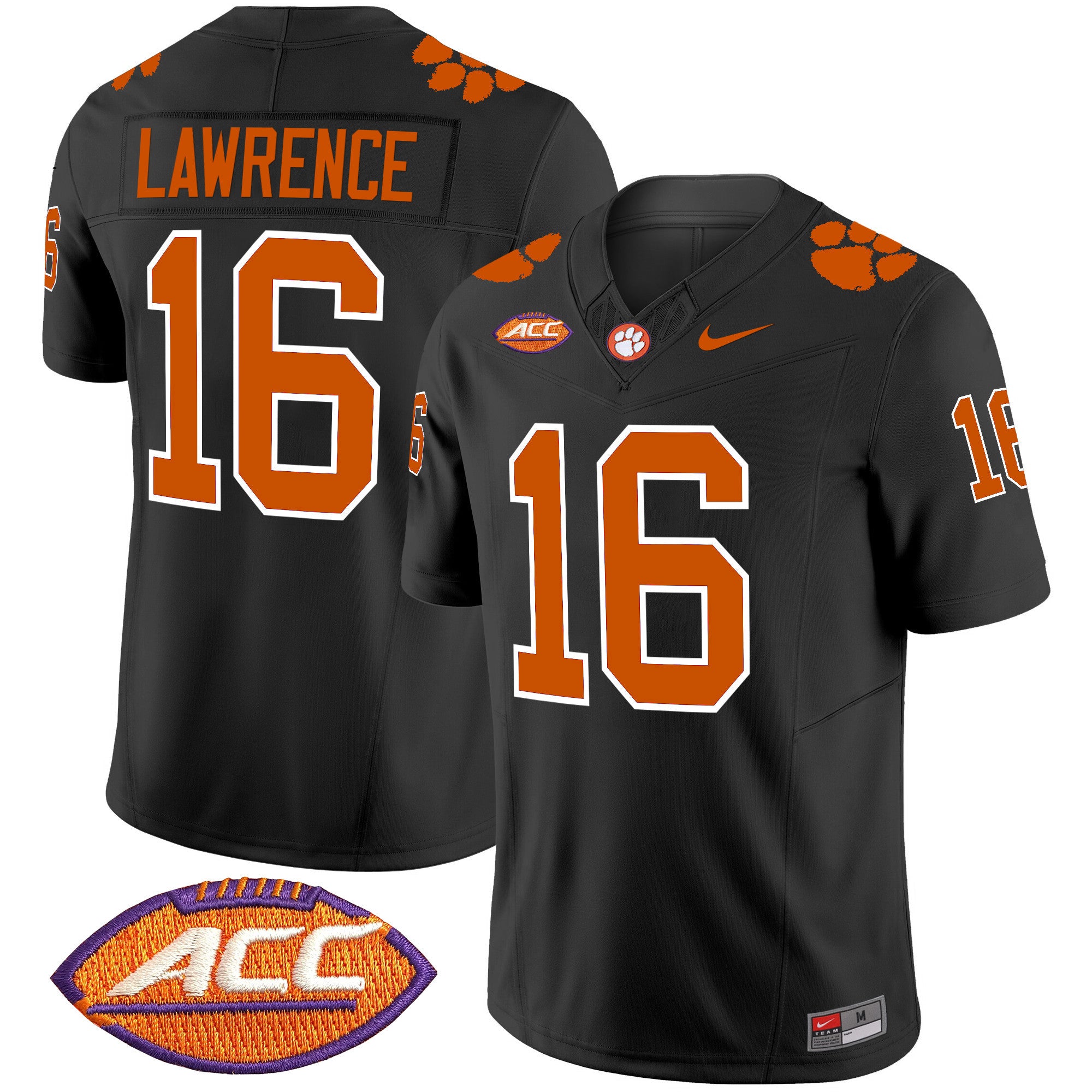 Men's Clemson Tigers Vapor Limited Jersey V2 - All Stitched - Black, Trevor Lawrence