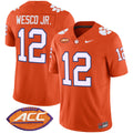 Men's Clemson Tigers Vapor Limited Jersey V2 - All Stitched - Orange, Bryant Wesco Jr.