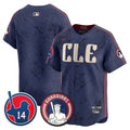 Men's Cleveland Guardians Larry Doby Patch City Connect Vapor Premier Limited Jersey - All Stitched - City Connect, Team