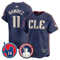 Men's Cleveland Guardians Larry Doby Patch City Connect Vapor Premier Limited Jersey - All Stitched - City Connect, José Ramírez