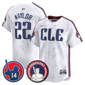 Men's Cleveland Guardians Larry Doby Patch City Connect Vapor Premier Limited Jersey - All Stitched - White, Josh Naylor