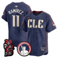 Men's Cleveland Guardians MGK Patch Vapor Premier Limited Jersey - All Stitched - City Connect, José Ramírez