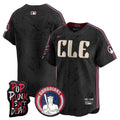 Men's Cleveland Guardians MGK Patch Vapor Premier Limited Jersey - All Stitched - Black, Team