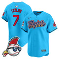 Men's Cleveland Indians Major League Vapor Premier Limited Jersey - All Stitched - Light Blue, Jake Taylor