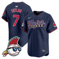 Men's Cleveland Indians Major League Vapor Premier Limited Jersey - All Stitched - Navy, Jake Taylor