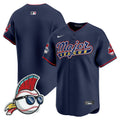 Men's Cleveland Indians Major League Vapor Premier Limited Jersey - All Stitched - Navy, Team