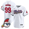 Men's Cleveland Indians Major League Vapor Premier Limited Jersey - All Stitched - White, Ricky Vaughn