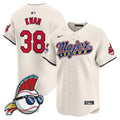 Men's Cleveland Indians Major League Vapor Premier Limited Jersey - All Stitched - Cream, Steven Kwan