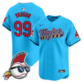 Men's Cleveland Indians Major League Vapor Premier Limited Jersey - All Stitched - Light Blue, Ricky Vaughn