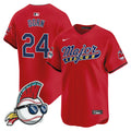 Men's Cleveland Indians Major League Vapor Premier Limited Jersey - All Stitched - Red, Roger Dorn