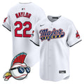 Men's Cleveland Indians Major League Vapor Premier Limited Jersey - All Stitched - White, Josh Naylor