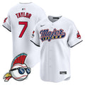 Men's Cleveland Indians Major League Vapor Premier Limited Jersey - All Stitched - White, Jake Taylor
