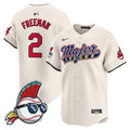 Men's Cleveland Indians Major League Vapor Premier Limited Jersey - All Stitched - Cream, Tyler Freeman