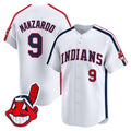 Men's Cleveland Indians Ricky 'Wild Thing' Vaughn Vapor Premier Limited Jersey - All Stitched - White, Kyle Manzardo