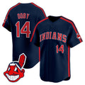 Men's Cleveland Indians Ricky 'Wild Thing' Vaughn Vapor Premier Limited Jersey - All Stitched - Navy, Larry Doby