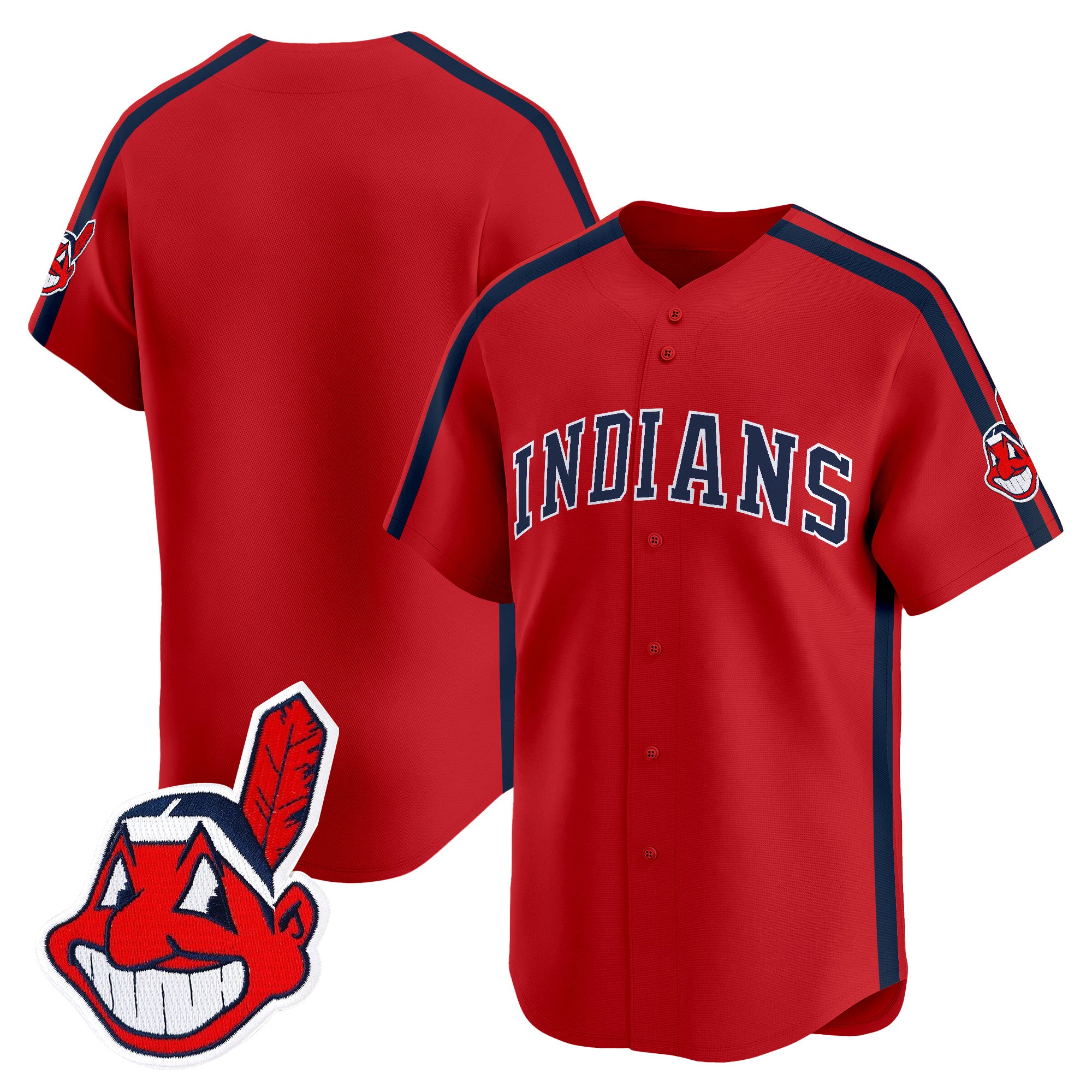 Men's Cleveland Indians Ricky 'Wild Thing' Vaughn Vapor Premier Limited Jersey - All Stitched - Red, Team