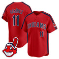 Men's Cleveland Indians Ricky 'Wild Thing' Vaughn Vapor Premier Limited Jersey - All Stitched - Red, José Ramírez