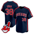 Men's Cleveland Indians Ricky 'Wild Thing' Vaughn Vapor Premier Limited Jersey - All Stitched - Navy, Steven Kwan