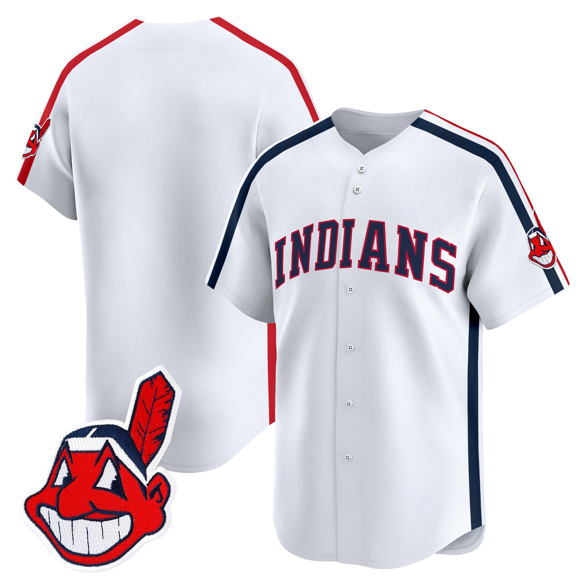 Men's Cleveland Indians Ricky 'Wild Thing' Vaughn Vapor Premier Limited Jersey - All Stitched - White, Team