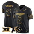 Men's Colorado Buffaloes Big 12 XII Patch Gold Vapor Limited Jersey - All Stitched